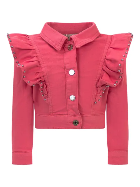 TWINSET Kids ruffled studded jacket