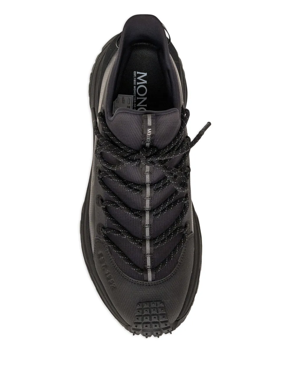 Moncler Trailgrip Lite2 sneakers met logopritn Zwart