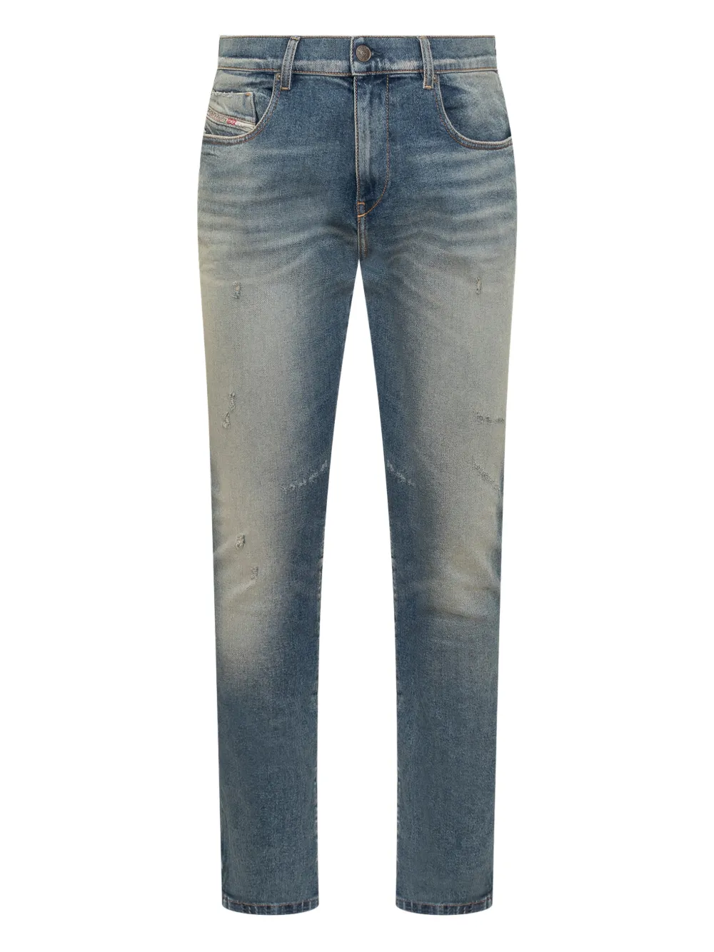 Diesel 2019 D-Strukt Jeans mit Knopfverschluss - Blau