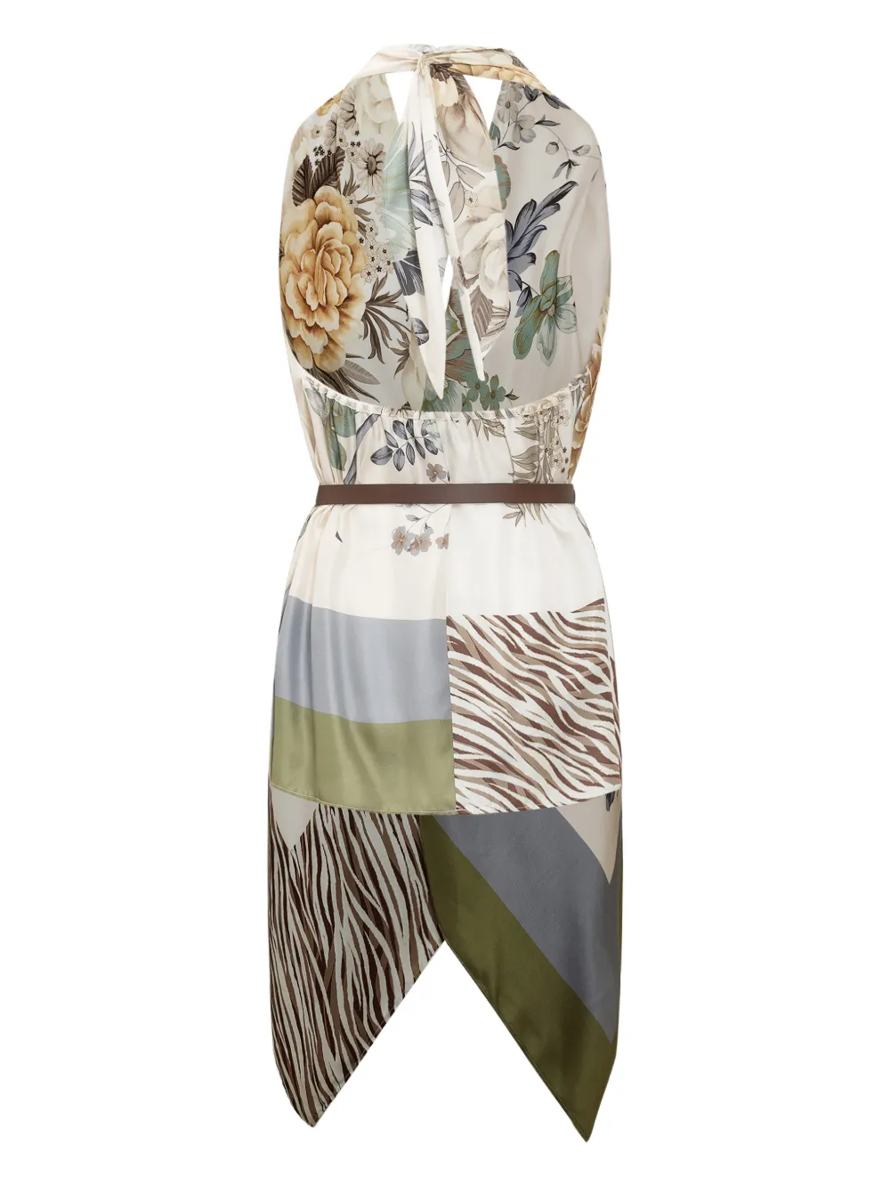  Anna Molinari Floral-pattern Top - Neutrals 