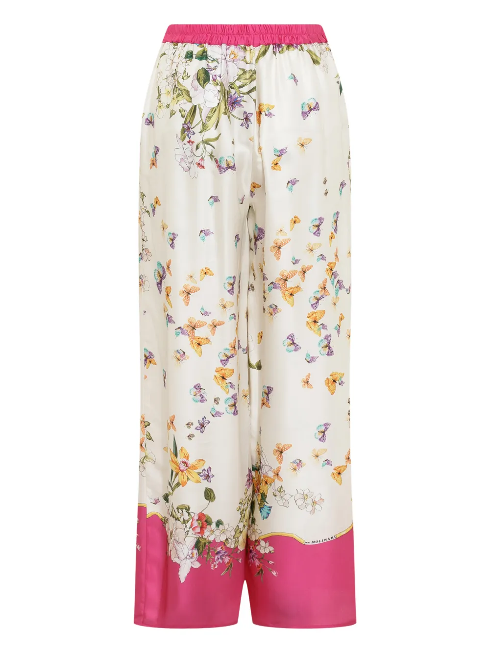  Anna Molinari Floral-print Trousers - Neutrals 