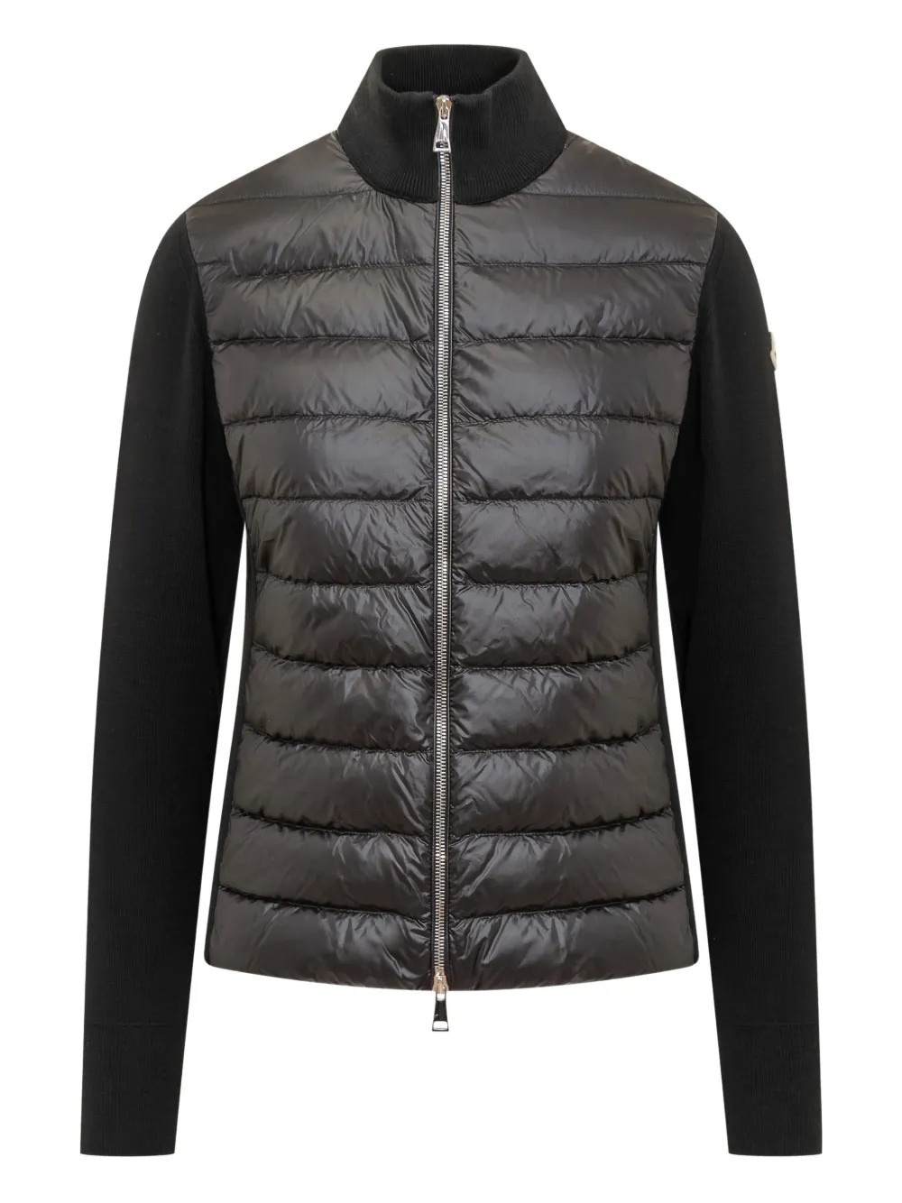 Moncler - Jack met logopatch en rits - dames - Stof
