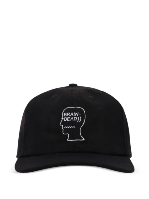 Brain Dead logo-embroidered baseball hat