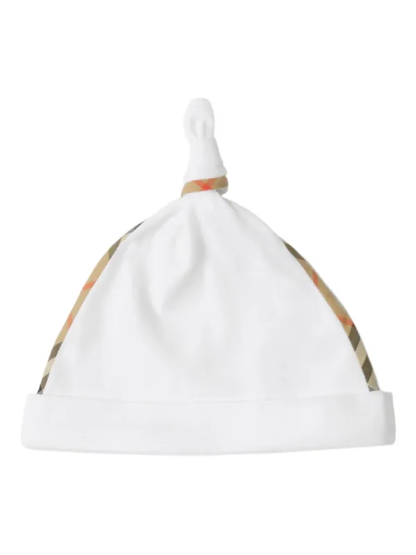 Burberry Kids Macacão Com Acabamento Xadrez | Branco | FARFETCH BR