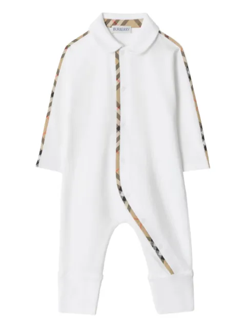 Burberry Kids Karierte Strampler mit Bubikragen (3er-Set)