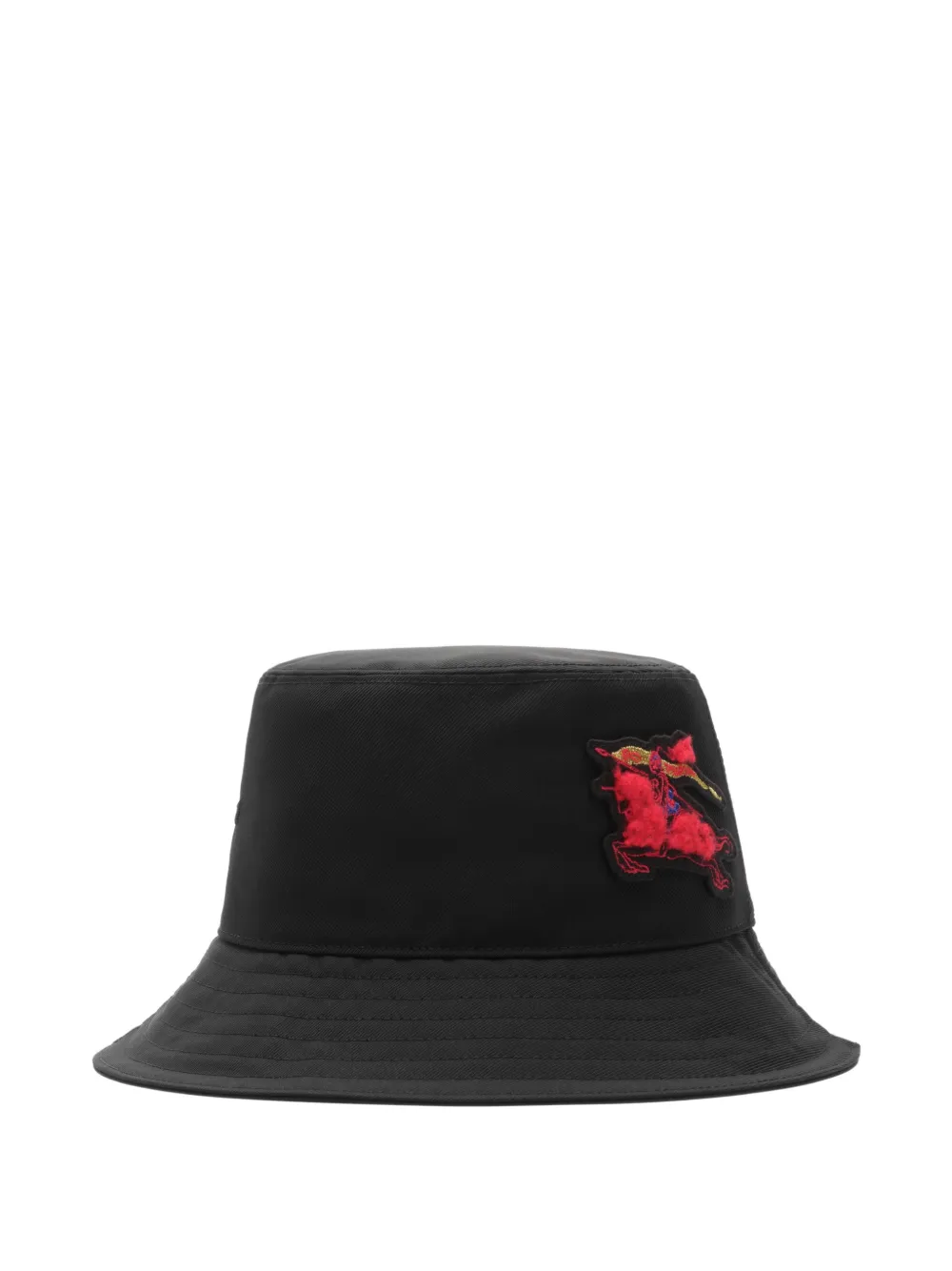 Burberry Cappello bucket con ricamo - Nero