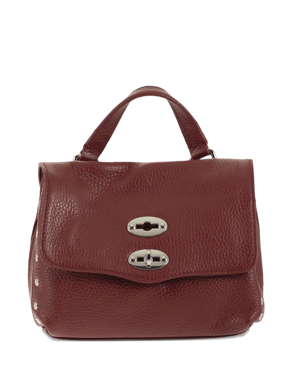 Zanellato Borsa tote Postina in pelle con borchie - Rosso