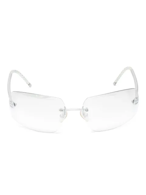 CHANEL Pre-Owned 2000s rimless glasses