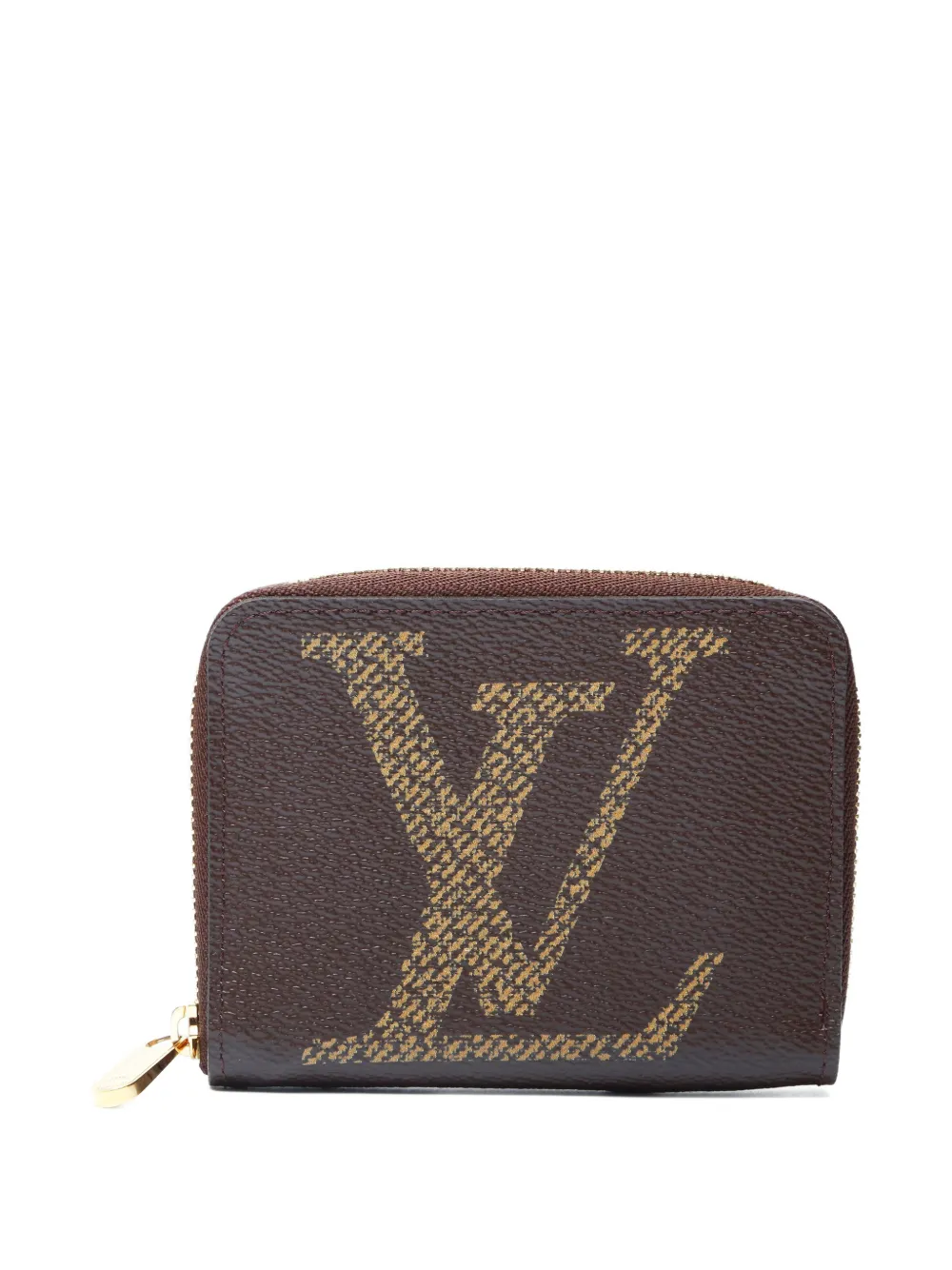 Click to view more detailed imagery on our partner's website Pre-owned Louis Vuitton 2021-2025 Monogram Zipped Purse In Brown