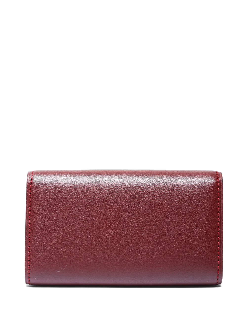 Pre-owned Cartier Must Line Corner-details Key Case In Red