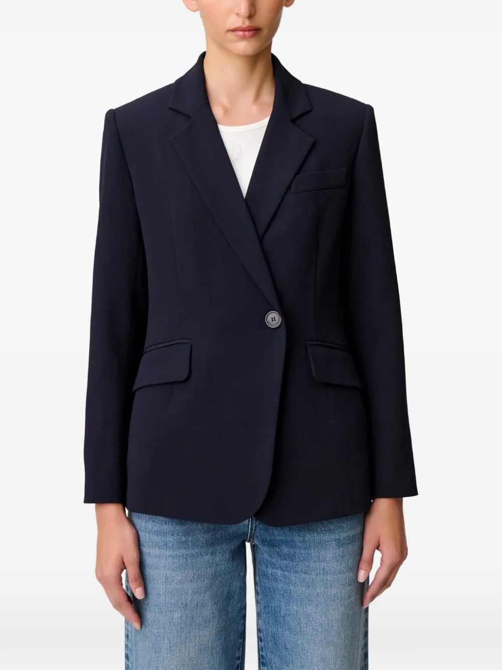 Claudie Pierlot Jack met dubbele rij knopen Blauw
