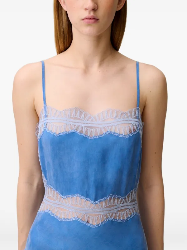 claudie pierlot blue dress Long knit dress