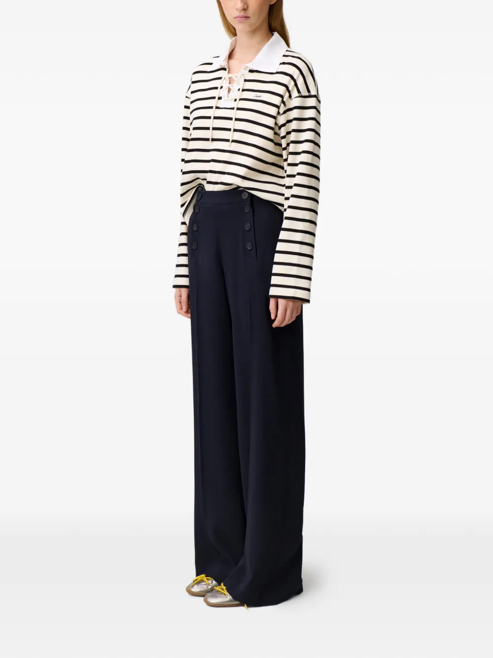 Claudie Pierlot Sailor broek Blauw