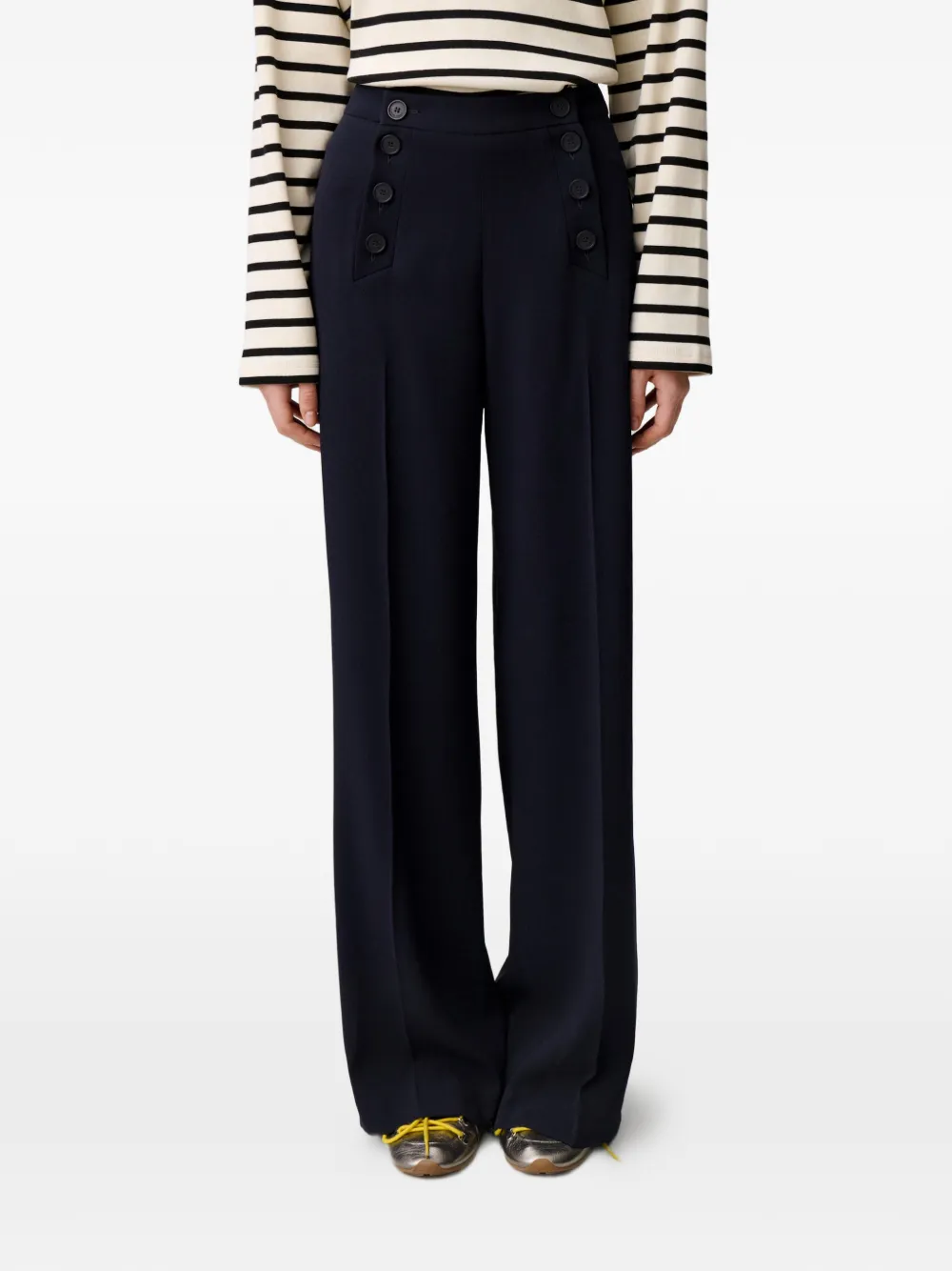 Claudie Pierlot Sailor broek Blauw