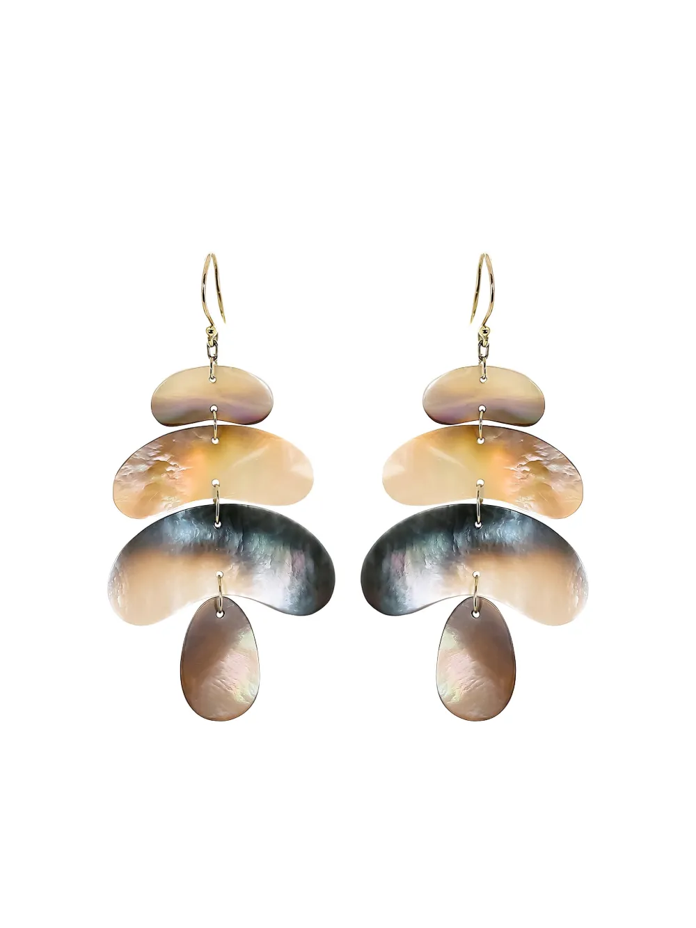 Ten Thousand Things 18K yellow gold Totem pearl flat earrings - Oro