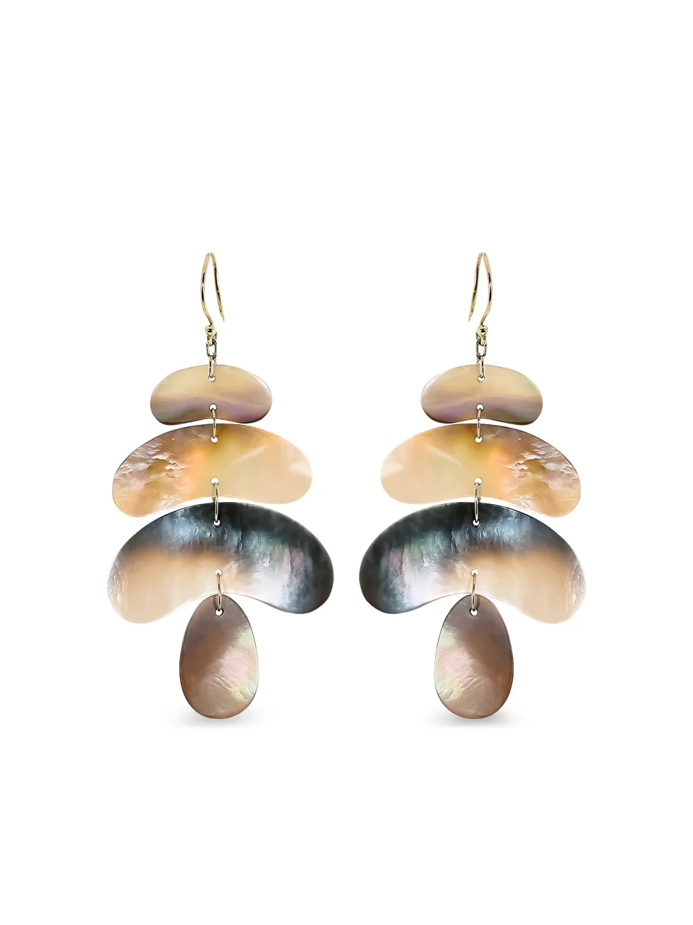 Ten Thousand Things 18K yellow gold Totem pearl flat earrings - Oro