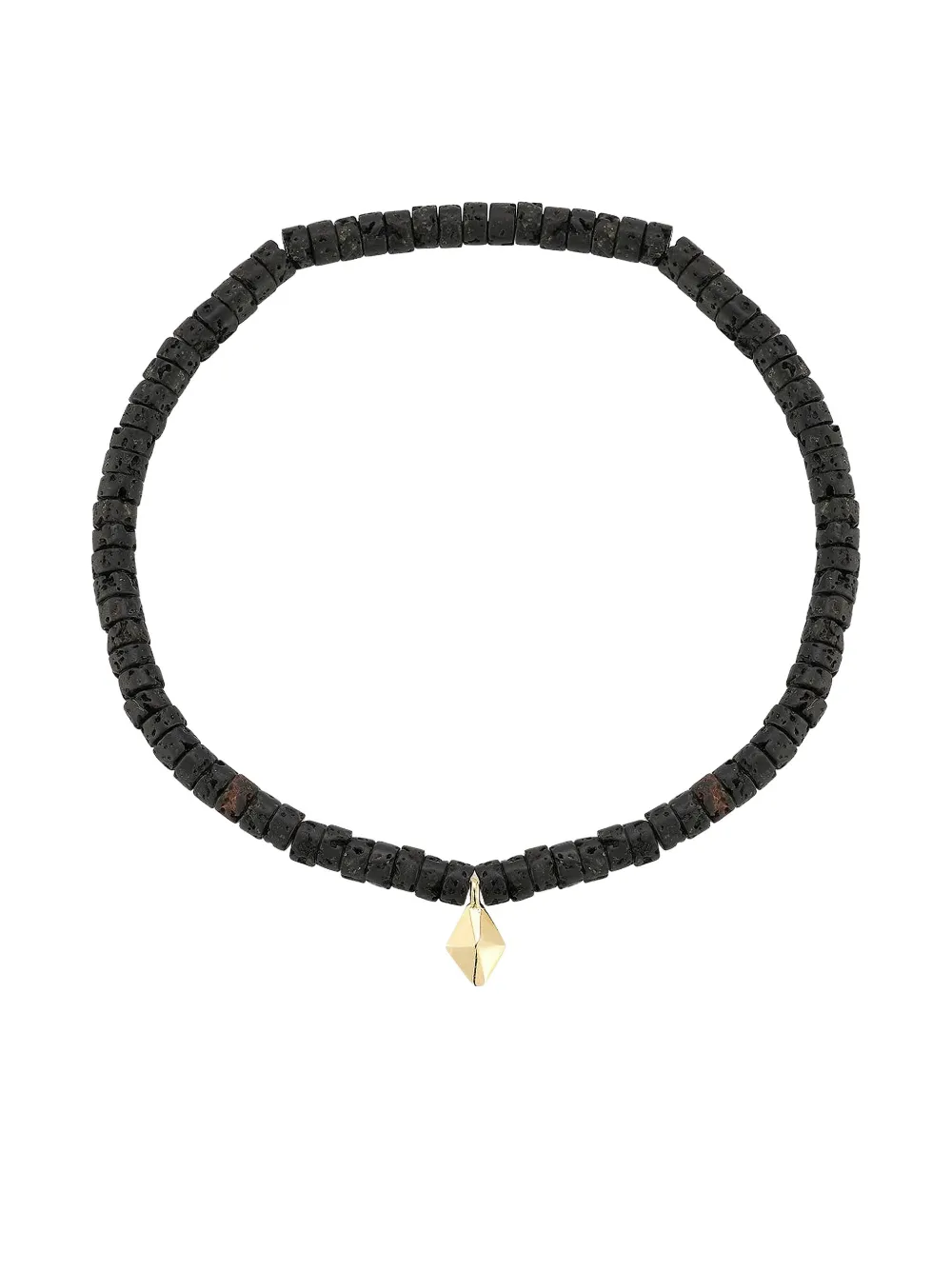 Walters Faith 18K yellow gold lava beaded bracelet - Oro