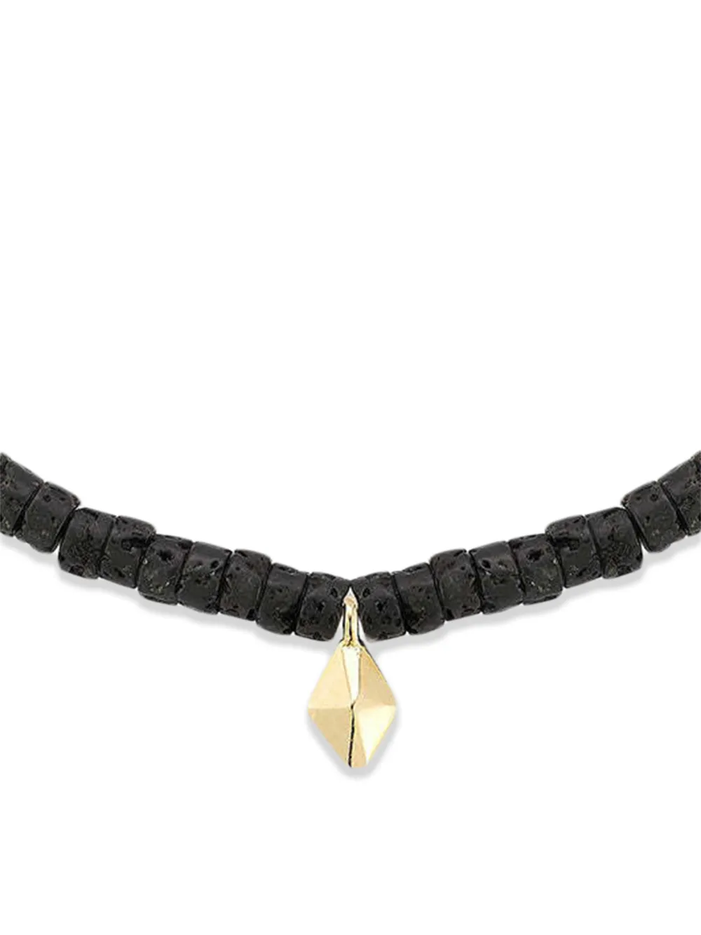 Walters Faith 18k Yellow Gold Lava Beaded Bracelet In Brown