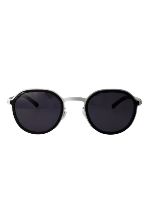 Mykita round stainless steel sunglasses