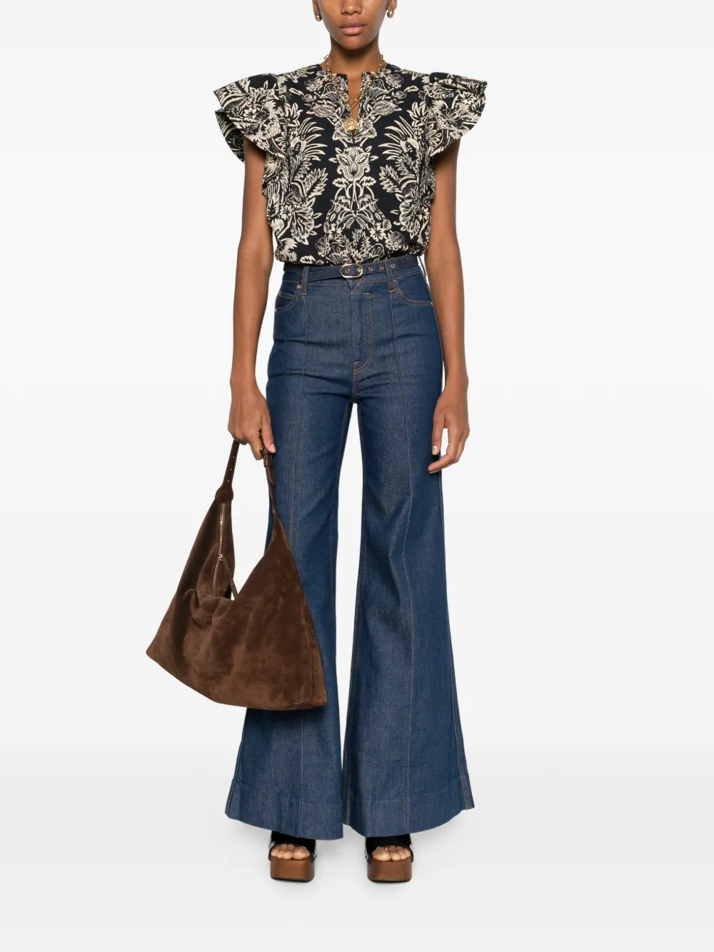 Ulla Johnson Severine Floral-pattern Blouse In Multi