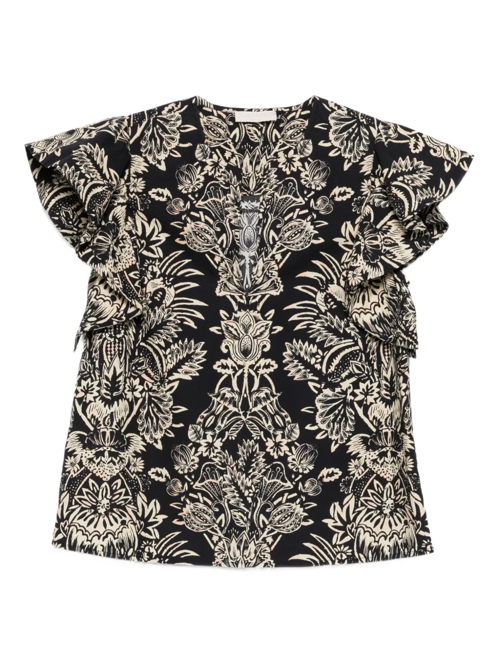 Ulla Johnson Severine floral-pattern blouse | Black | Image 1