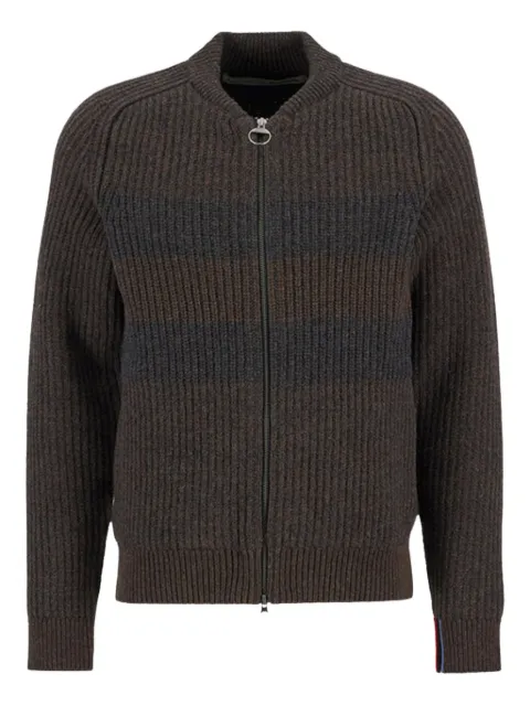 Barbour x Paul Smith striped-pattern cardigan
