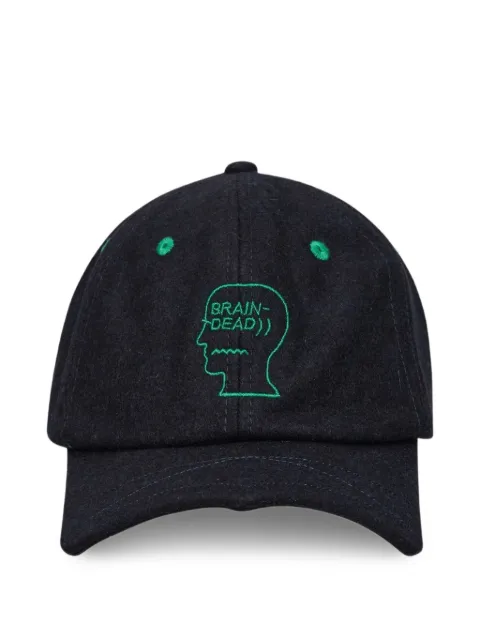 Brain Dead logo刺绣棒球帽