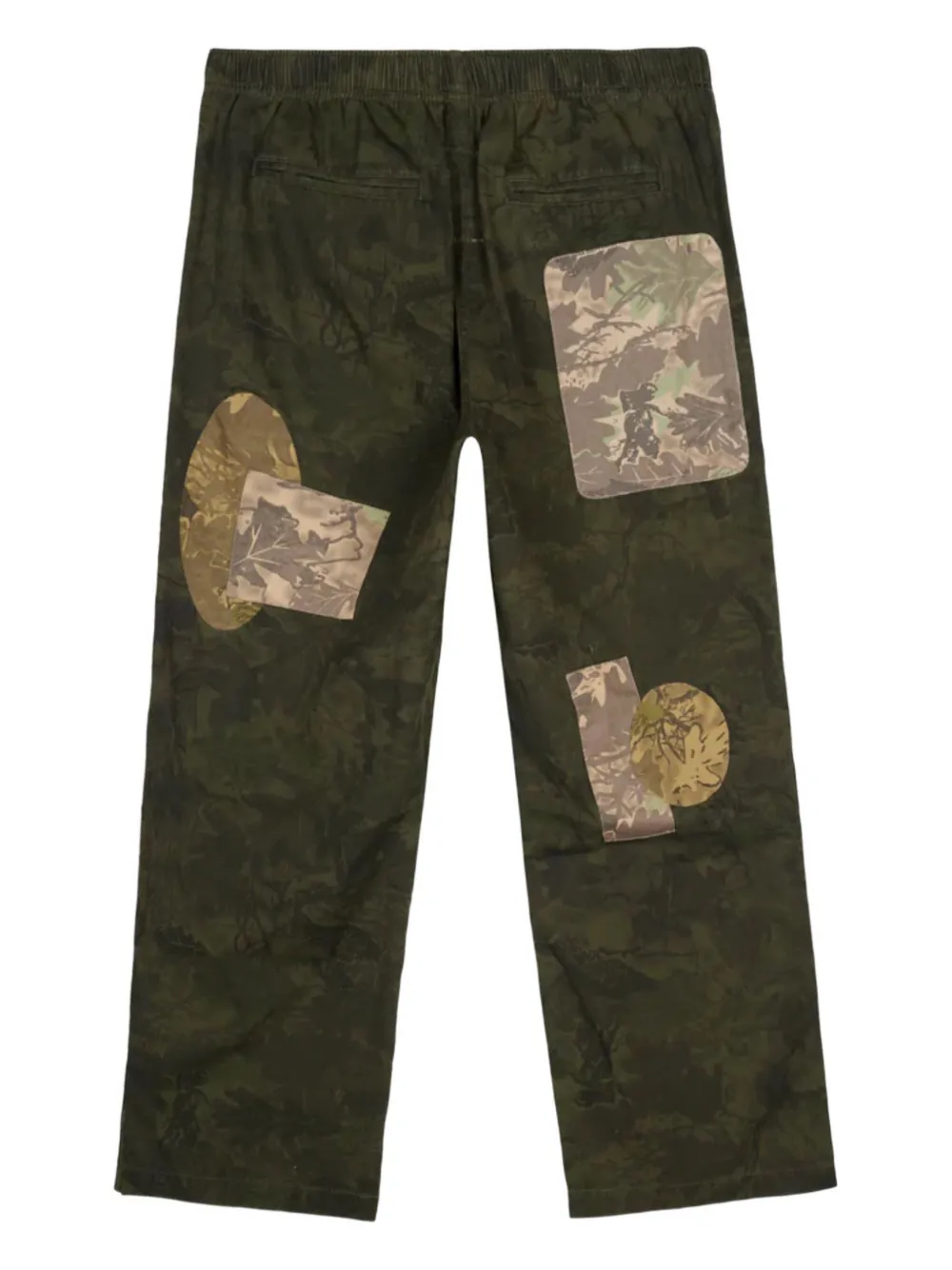  Brain Dead Pantalones Con Diseño Patchwork - Verde 