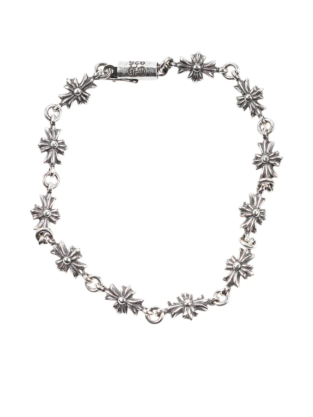 Chrome Hearts Tiny E cross-charms bracelet | Silver | Image 1