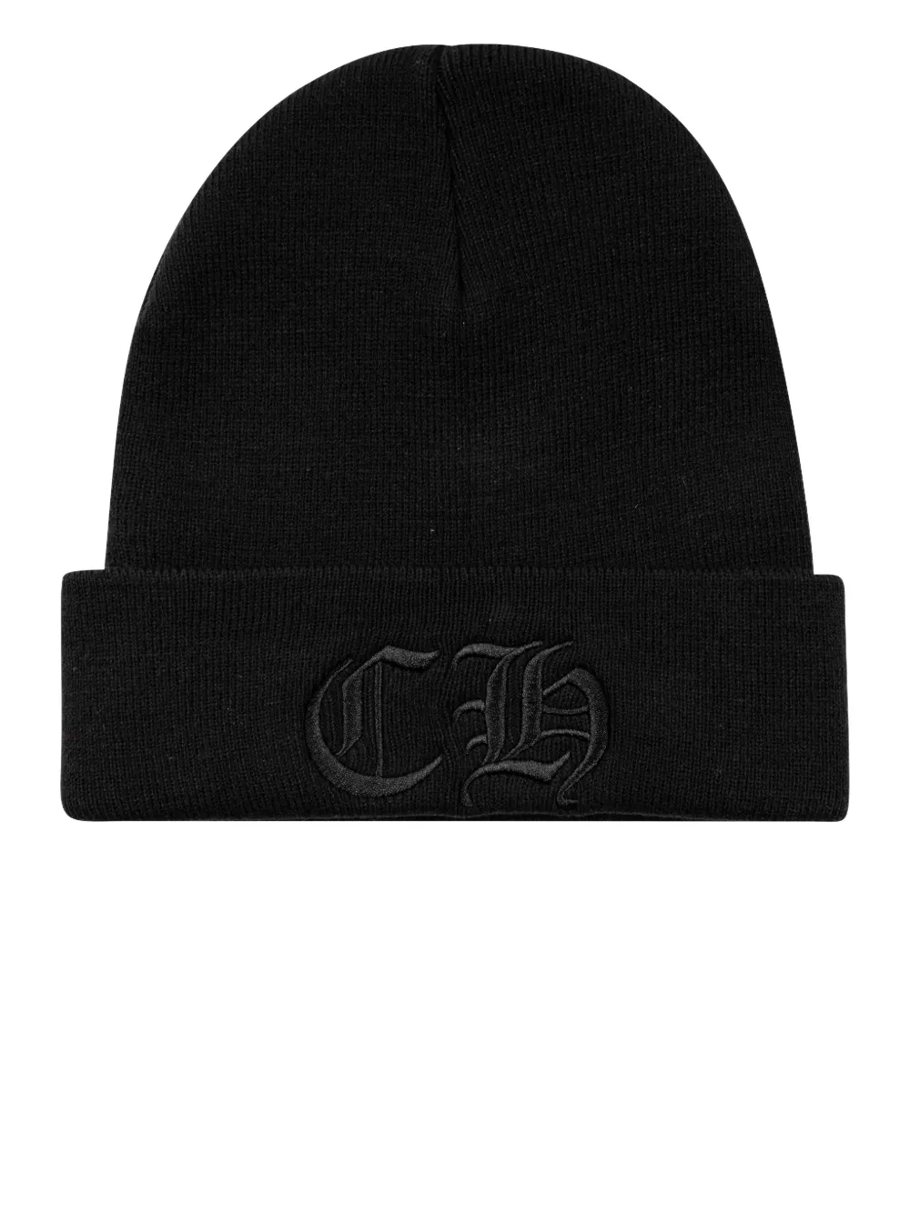 Chrome Hearts Logo-embroidered Beanie In Black