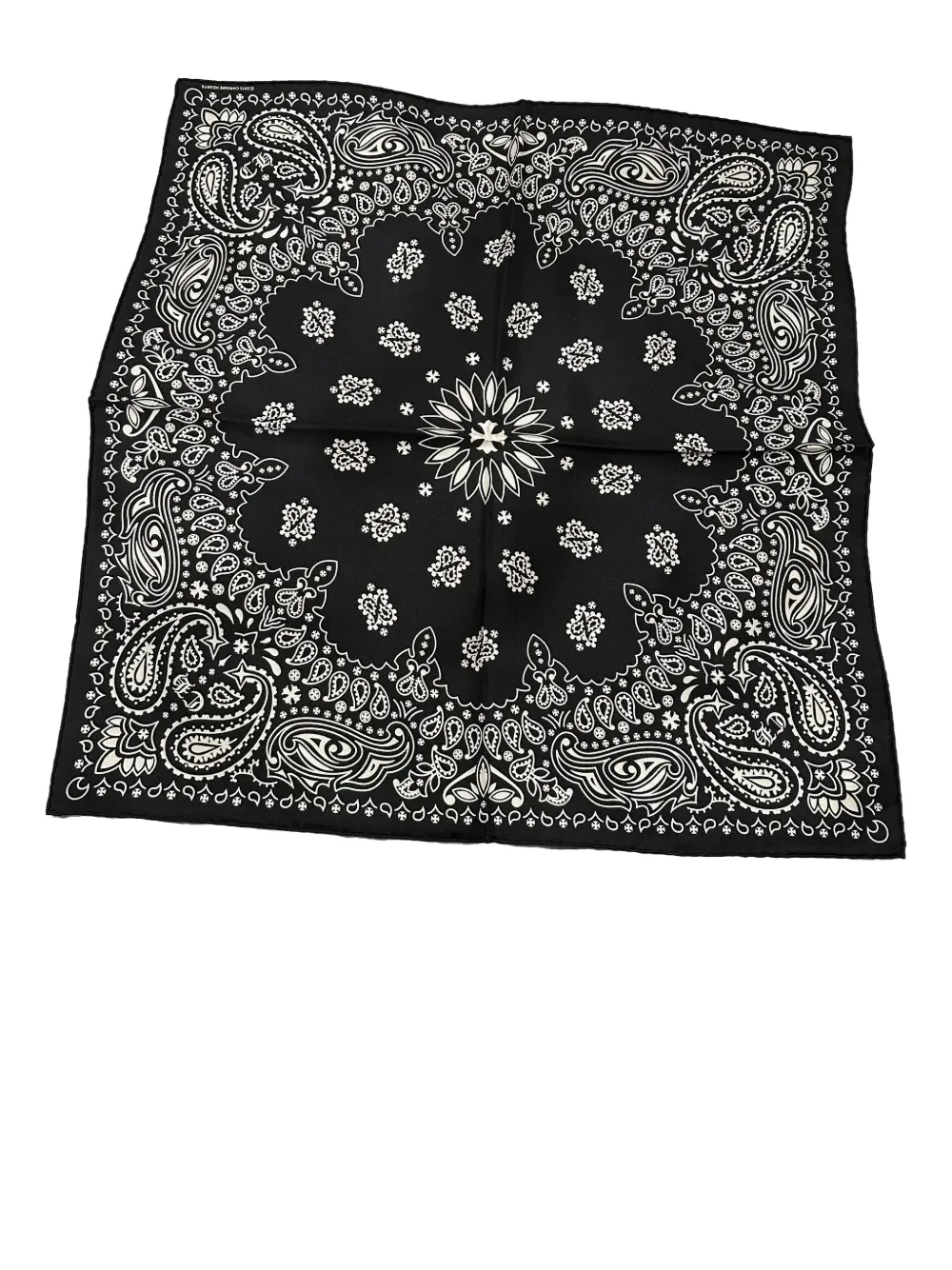 Chrome Hearts bandana silk scarf - Nero