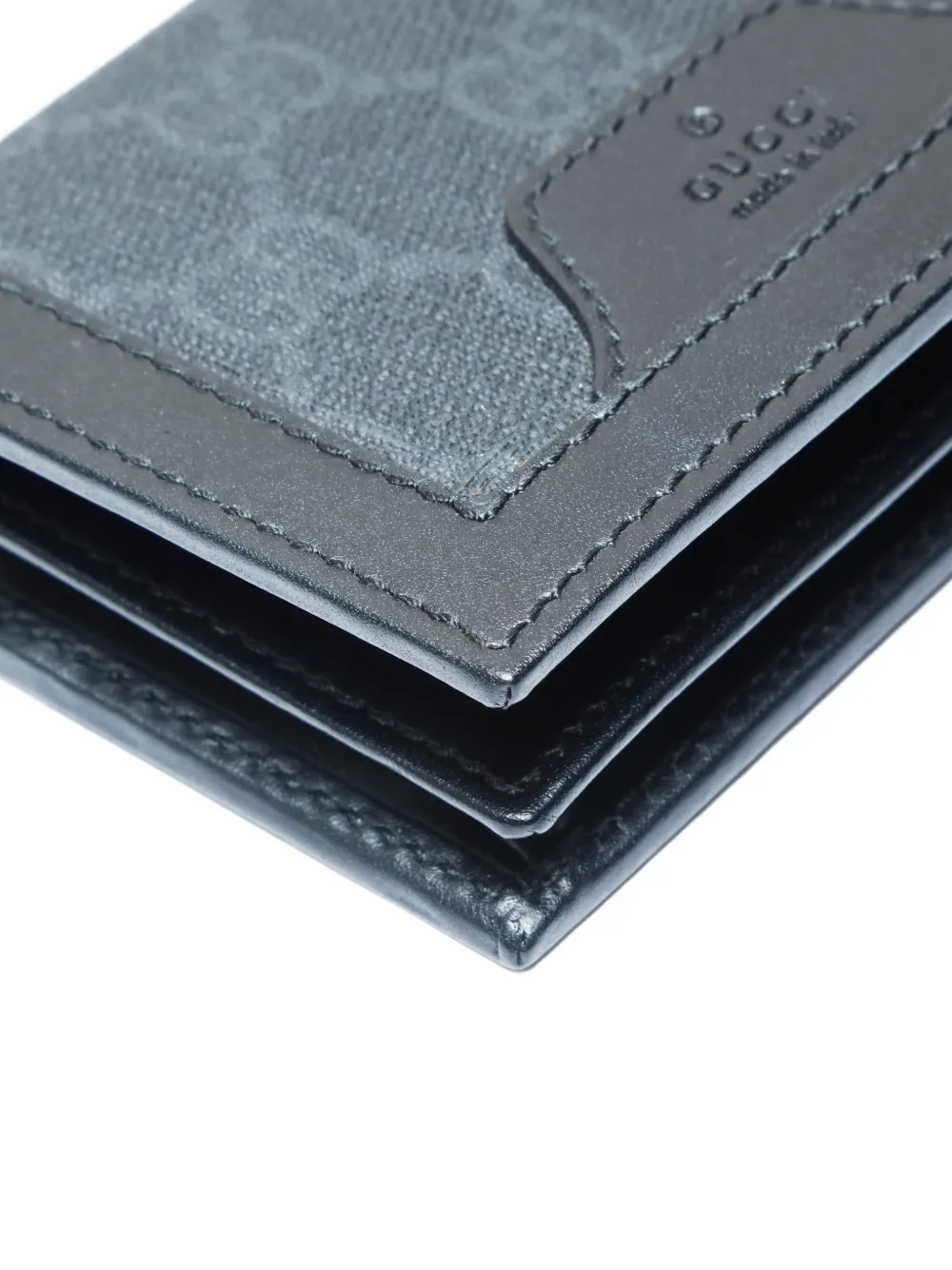 Pre-owned Gucci 2020-2025 Gg Supreme Wallet In Black