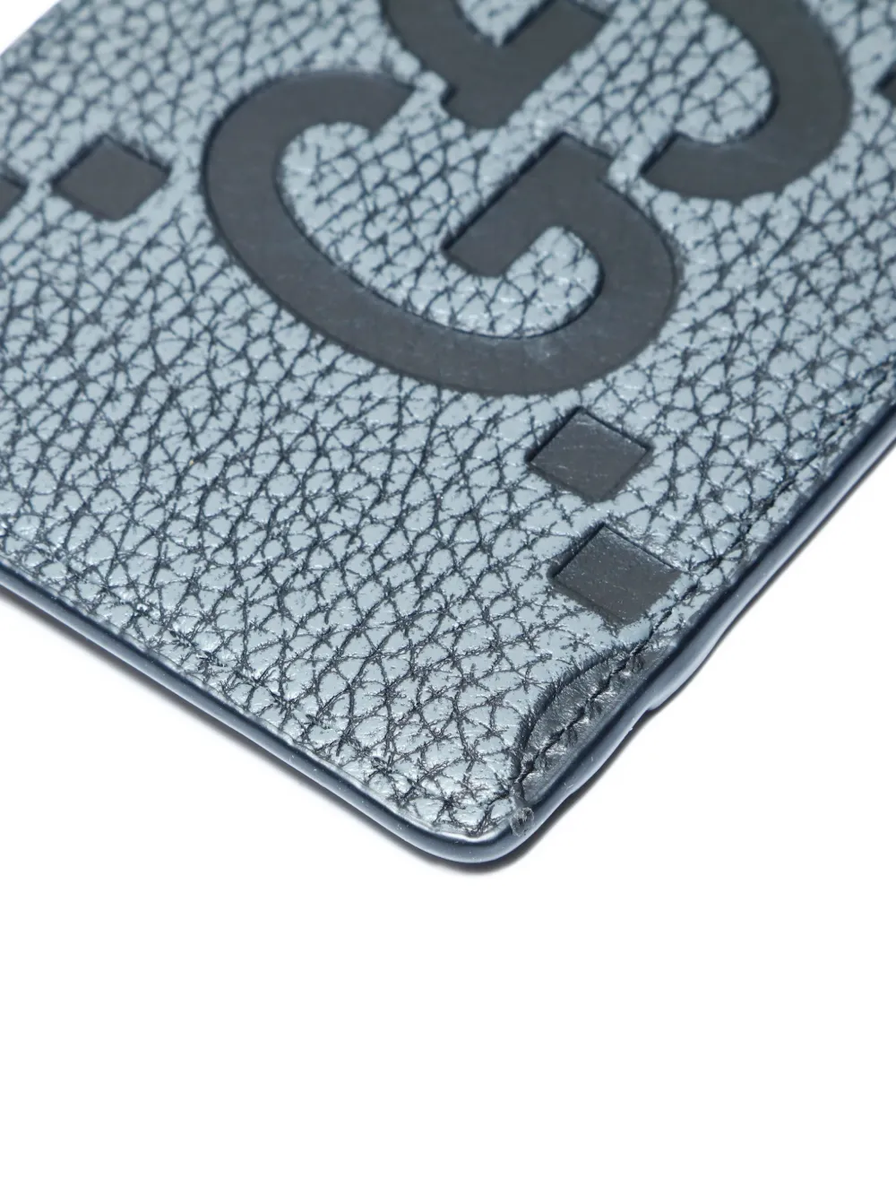 GUCCI Pre-owned 2020-2025 Maxi Gg Leather Cardholder In Gray