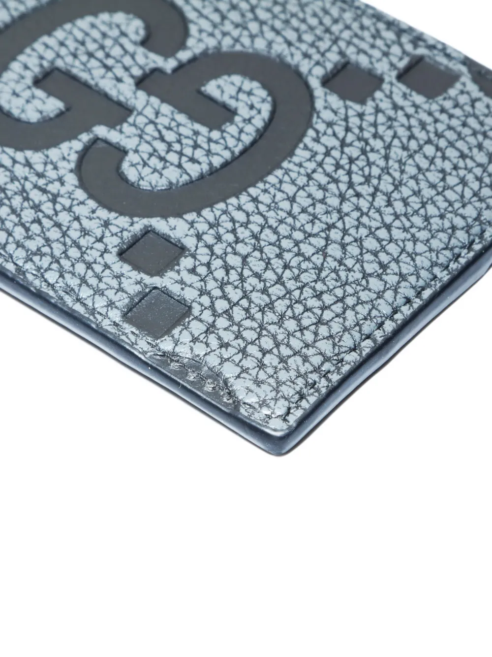 GUCCI Pre-owned 2020-2025 Maxi Gg Leather Cardholder In Gray