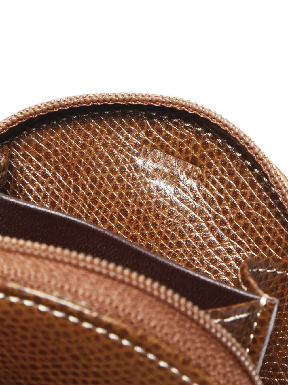 LOEWE Pre-owned 1990-2000s Anagram Zipped Purse In Brown