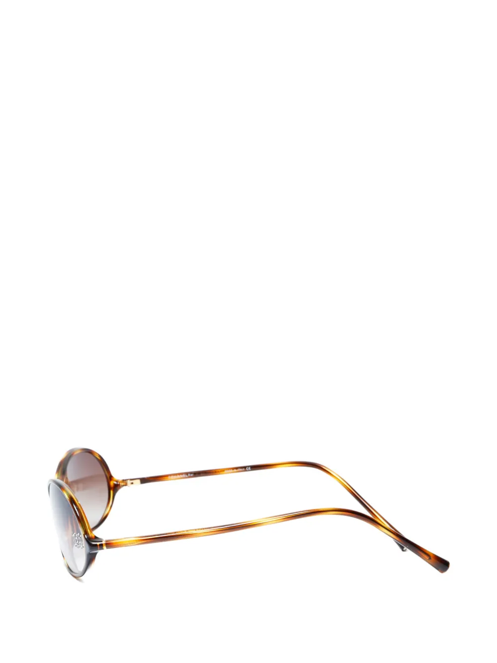 CHANEL Pre-owned 2000s Cc Mark Sunglasses In Brown