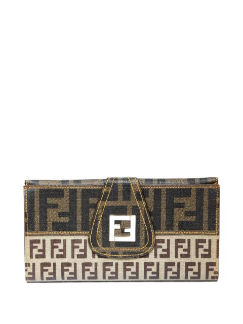 Fendi Pre-Owned 2000s Zucchino logo-plaque wallet