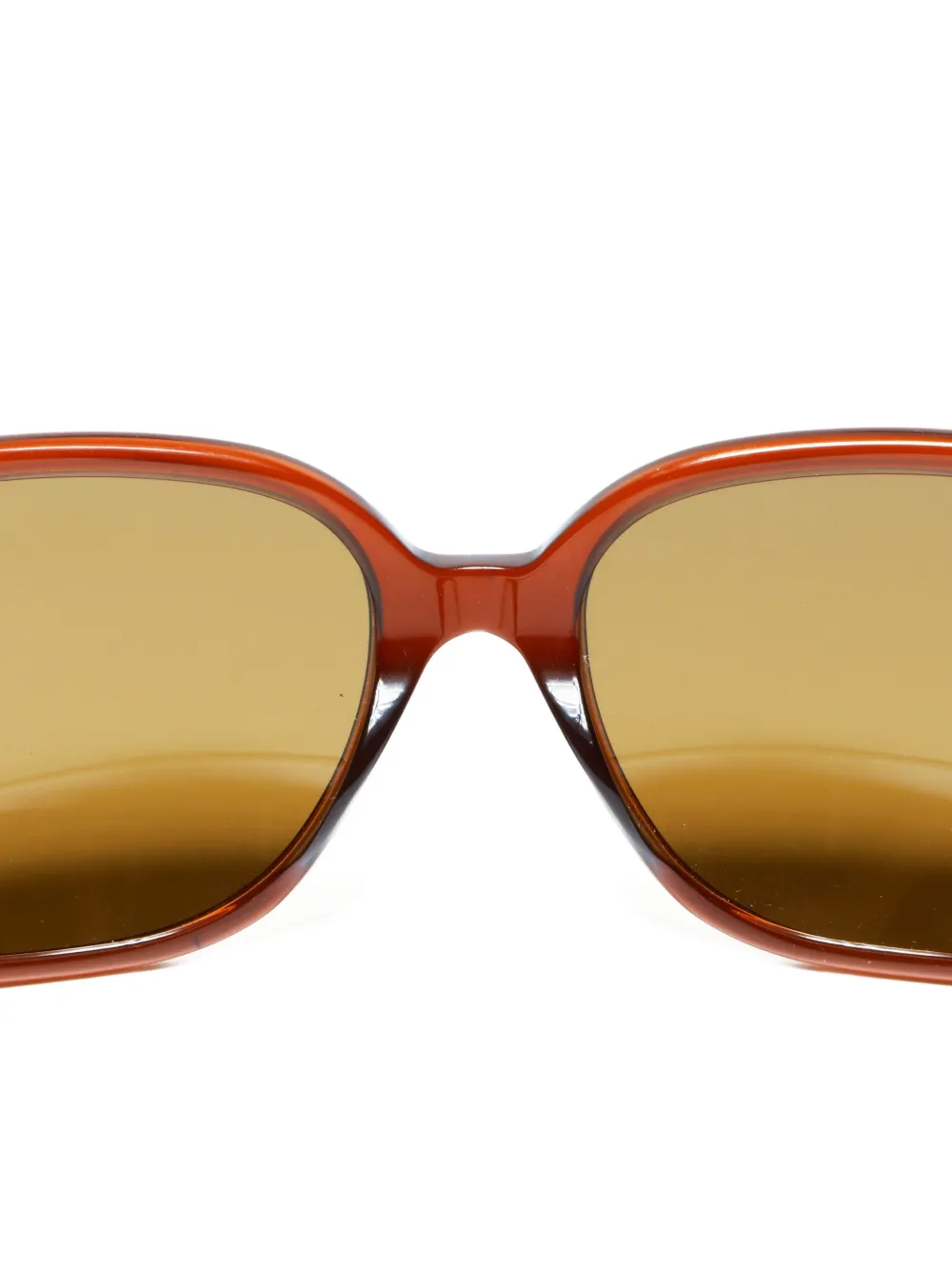 CHANEL Pre-owned 2000s Cc Mark Logo Sunglasses In Brown