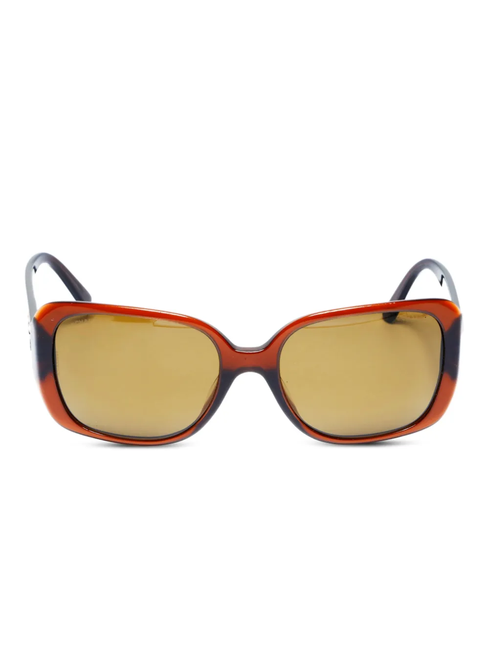 CHANEL Pre-Owned 2000s CC Mark logo sunglasses - Marrone