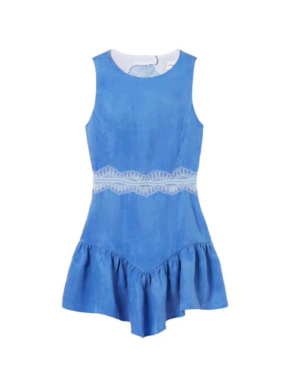 Claudie Pierlot lace ruffle mini dress - Blu