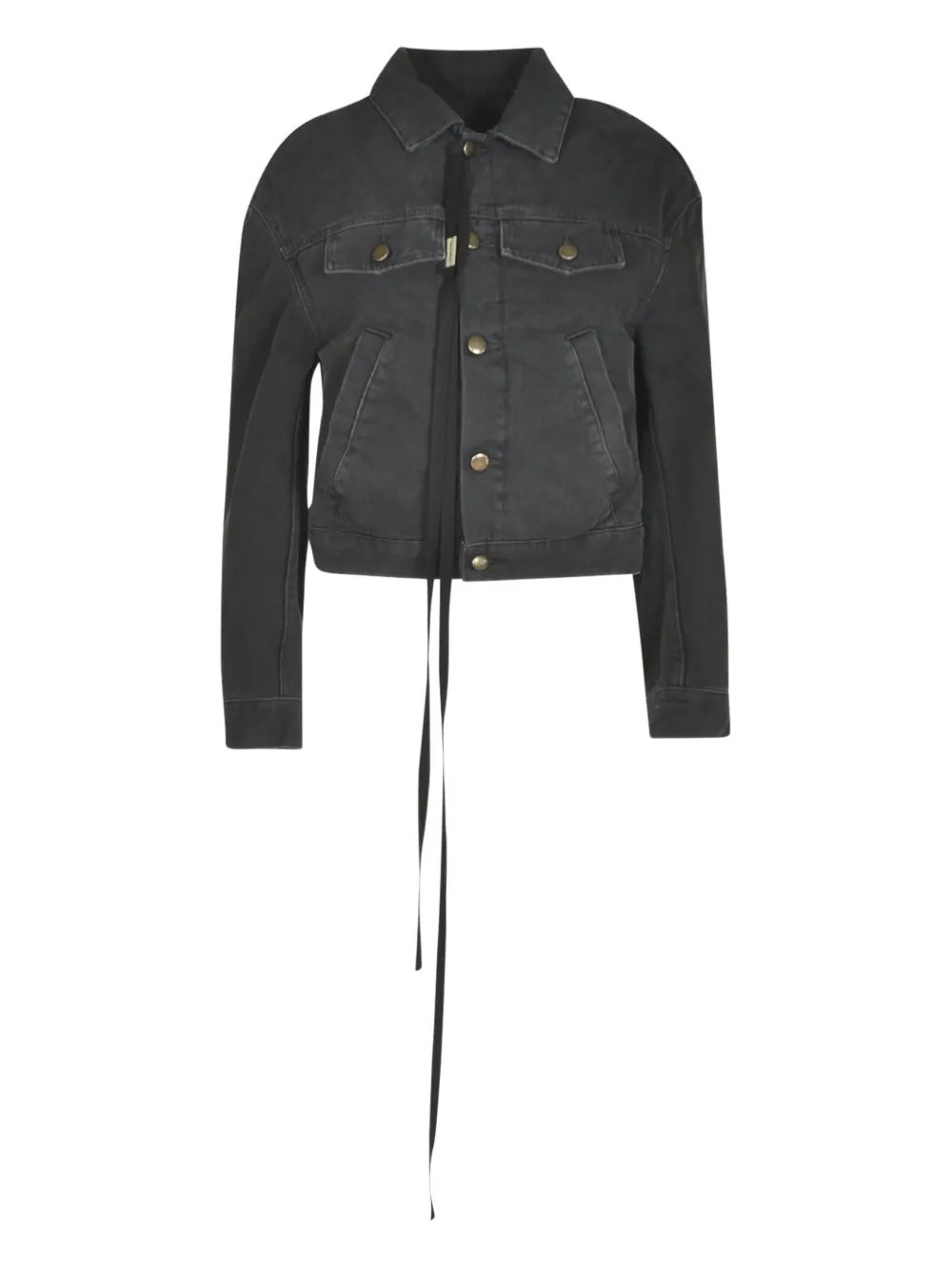 Ann Demeulemeester Cappotto denim - Grigio