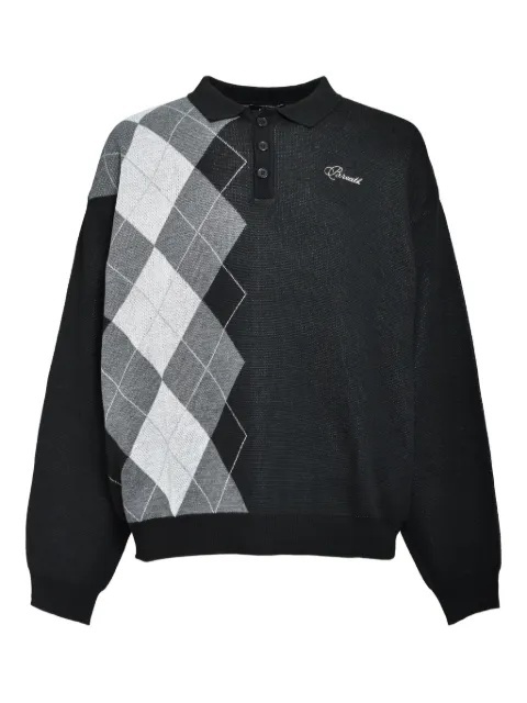 BREATH logo-embroidered polo shirt