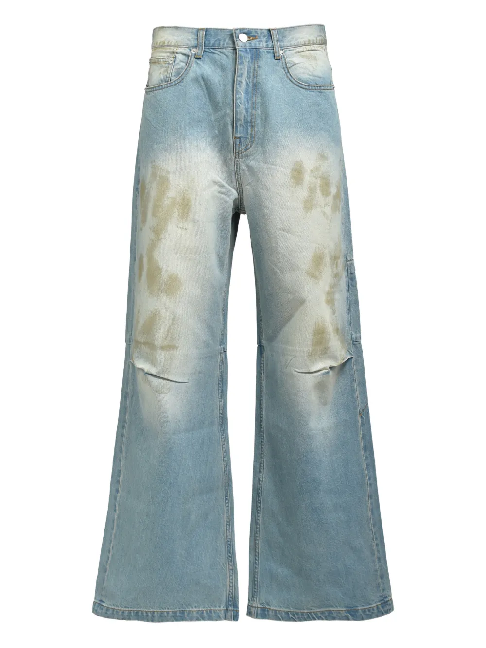 BREATH distressed panelled trousers | Blue | Image 1