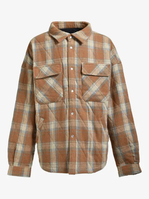 BREATH checked-pattern shirt