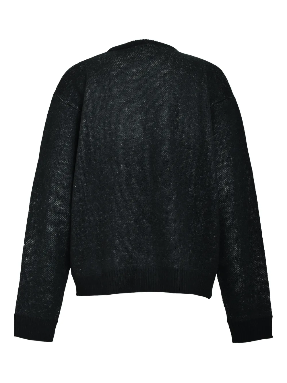 BREATH logo-embroidered sweater - Zwart