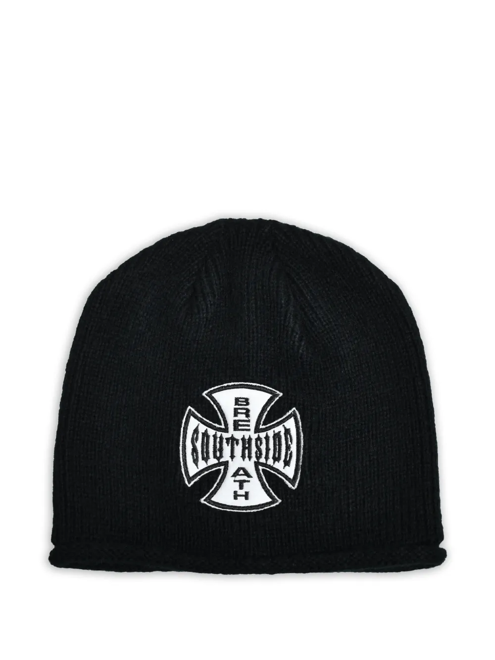 BREATH logo-patch beanie hat | Black | Image 1