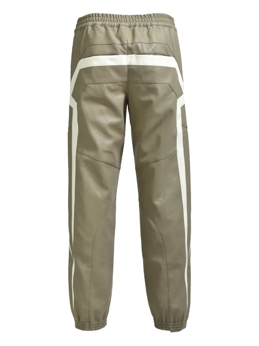 BREATH embossed-logo trousers - Beige