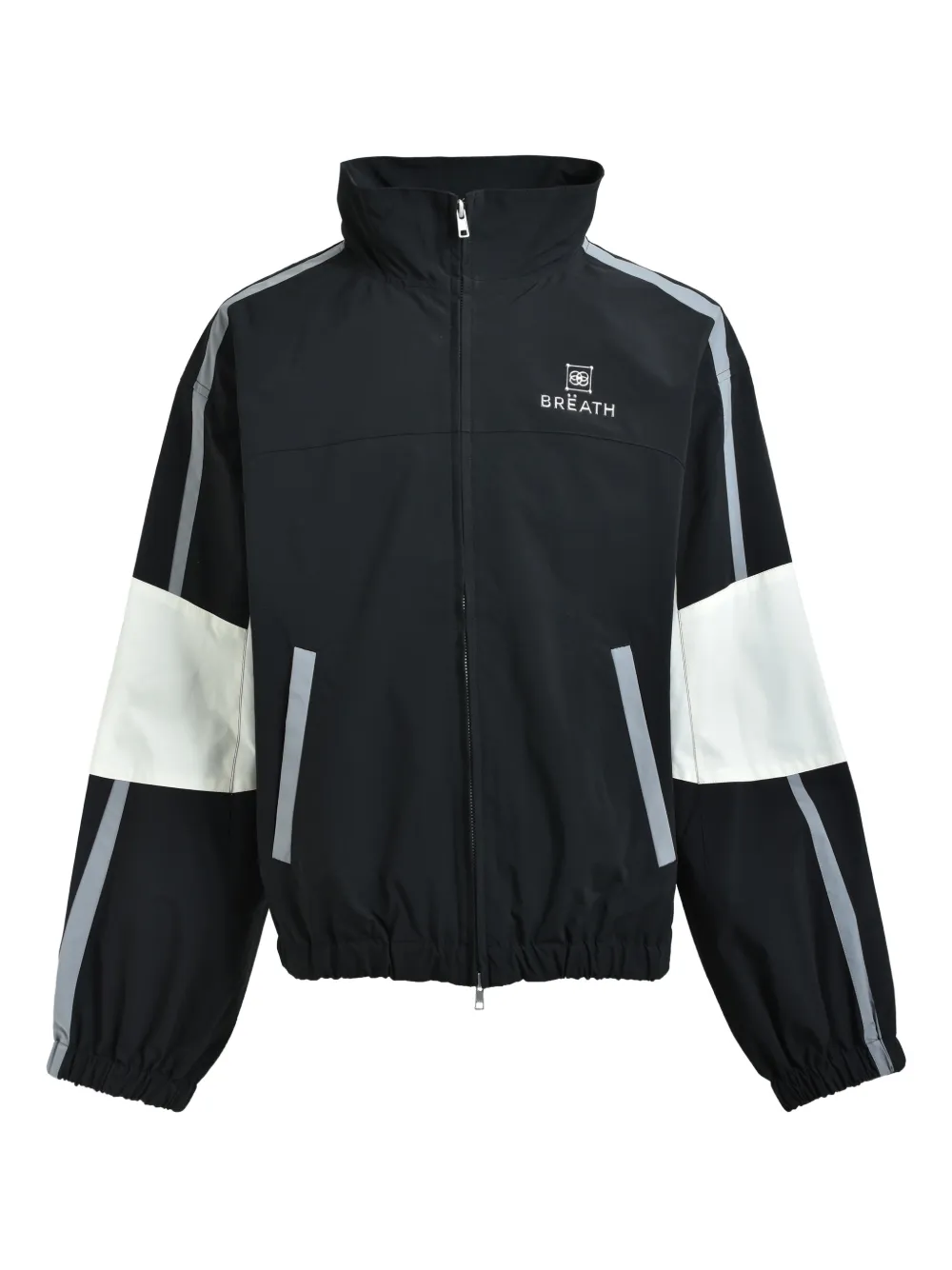 BREATH logo-embroidered bomber jacket | Black | Image 1