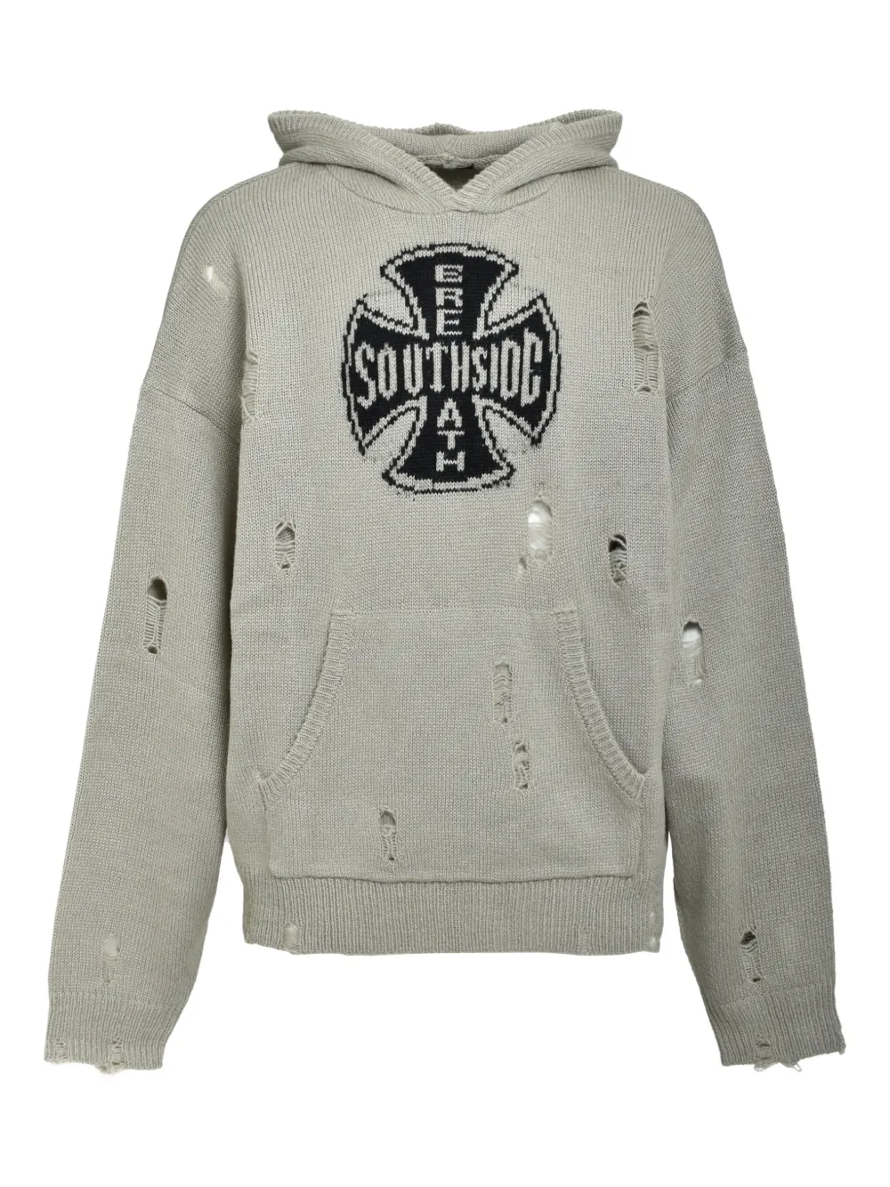 BREATH logo-embellishment hoodie | Grey | Image 1