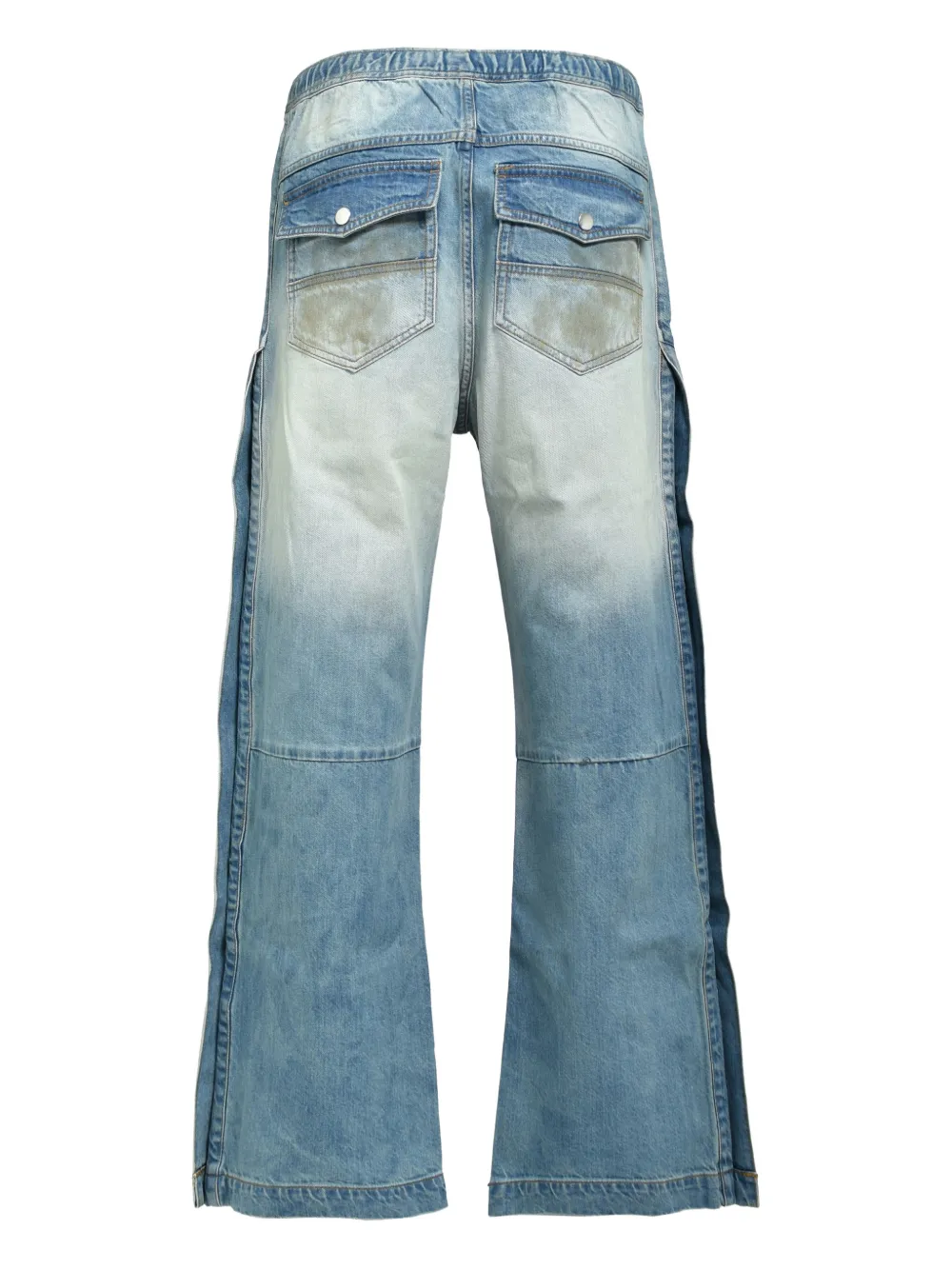 BREATH button-embellishment jeans - Blauw